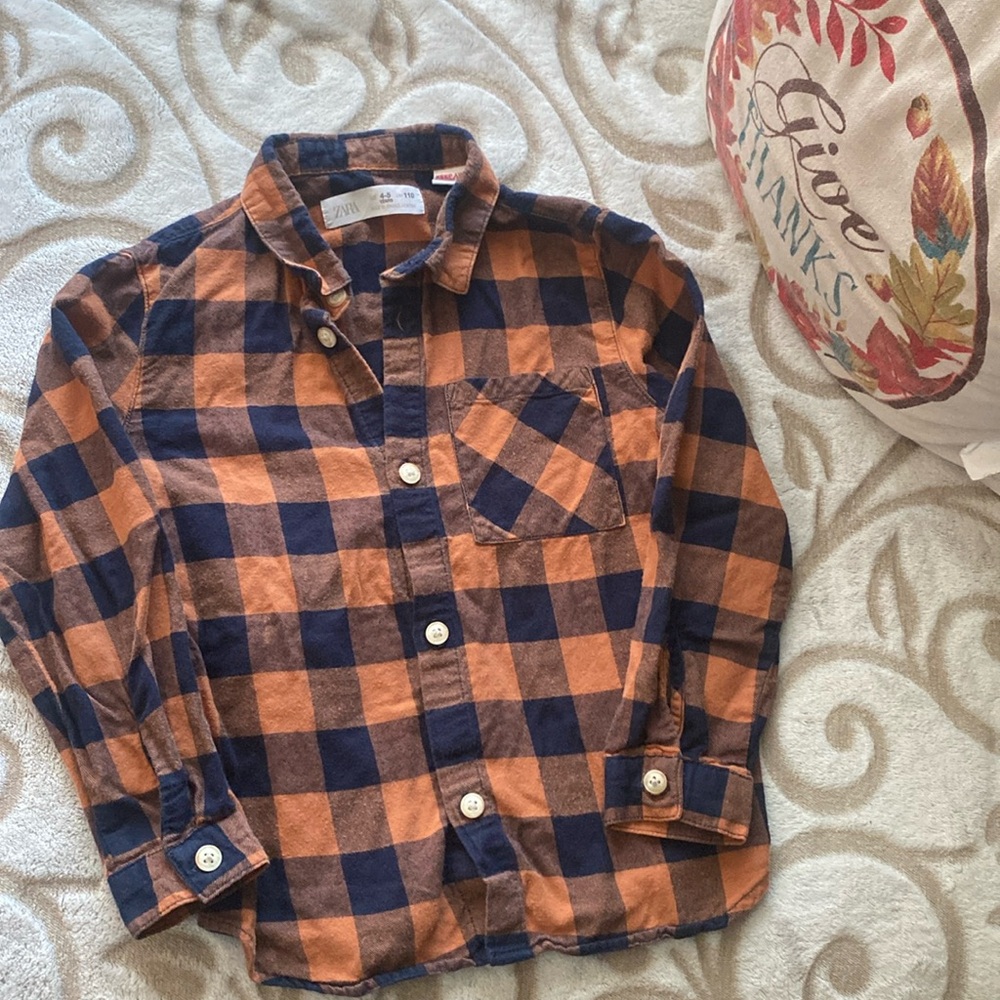 Zara flannel for boys